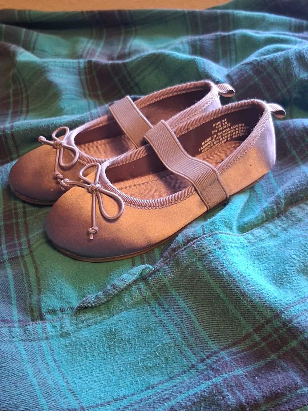 Girls' Mary Jane Ballet Flats - Taupe 7.5 T 260815